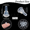 SOFPLATE Clear Silicone Full-covered Ear Nuts FIND-SP0001-18D-2