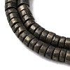 Natural Pyrite Beads Strands G-L624-I13-3x6mm-4