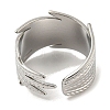 304 Stainless Steel Open Cuff Ring RJEW-C067-12P-3
