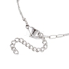 304 Stainless Steel Paperclip Chain Satellite Chain Bracelet Making BJEW-JB13072-02-4