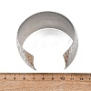 Hammered Brass Cuff Bangles for Women BJEW-A163-04A-P-5