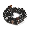 Natural Black Agate Beads Strands G-L595-B02-01-3