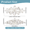 4Pcs 2 Styles Alloy Glass Cabochons DIY-GF0013-79-2