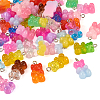  38Pcs 19 Colors Gradient Color Resin Pendants RESI-TA0001-87-9