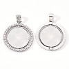 Alloy Pendant Cabochon Settings LS-PALLOY-S107-005P-RS-2