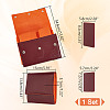 Portable PU Leather Single Watch Pouch Storage Bags ABAG-WH0048-20B-2