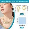 925 Sterling Silver Spring Ring Clasps STER-BBC0007-81G-01-2