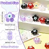 30Pcs 6 Colors Transparent Glass Beads GLAA-CJ0002-62-2