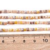Electroplate Glass Beads Strands EGLA-F121-FR-B04-8