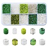 100G 10 Colors Glass Seed Beads SEED-YW0002-89F-1