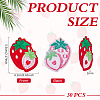 30Pcs Strawberry Computerized Embroidery Cloth Iron on/Sew on Patches PATC-FG0003-73A-2