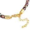 4MM Braided Nylon Cord Bracelets FIND-A057-01G-08-3