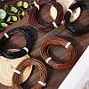 50M 5 Colors Cowhide Leather Cord WL-CL0001-09-4