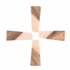 Opaque Resin & Walnut Wood Pendants RESI-S389-040A-C02-1