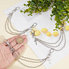 4Pcs Zinc Alloy Decorative Shoe Chain FIND-GO0003-81-3