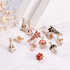 24Pcs 12 Style Zinc Alloy Enamel Pendants ENAM-TA0001-24-12