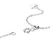 TINYSAND Rhombus Design 925 Sterling Silver Cubic Zirconia Pendant Necklaces TS-N323-S-4