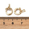 Brass Twister Clasps KK-P310-03G-3