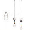 Crystal Ceiling Fan Pull Chains Chakra Hanging Pendants Prism AJEW-GF0001-27-1