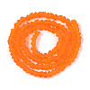 Frosted Transparent Glass Beads X1-GLAA-N016-4mm-09-2