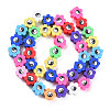 Handmade Polymer Clay Bead Strands CLAY-S096-032I-2