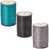 3 Roll 3 Colors Flat Waxed Polyester Thread String YC-CL0001-01C-7