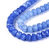 Imitation Jade Crackle Glass Beads Strands GLAA-N068-01A-A02-4