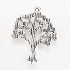 Tibetan Style Alloy Pendants X-TIBEP-Q064-44AS-RS-2