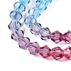 Gradient Color Baking Painted Glass Bead Strands X1-DGLA-A039-T2mm-A017-3