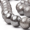 Electroplate Shell Pearl Beads Strands SHEL-T005-09B-3