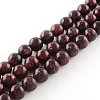 Dyed Natural Sesame Jasper Round Beads Strands G-R342-10mm-11-1