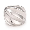 Non-Tarnish 304 Stainless Steel Textured Chunky Ring RJEW-B040-21B-P-2