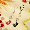 2Pcs Acrylic Fish Charm Mobile Straps HJEW-JM02682-2