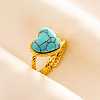Adjustable 304 Stainless Steel Cuff Open Rings for Women VG7824-7-1
