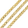 10M Ion Plating(IP) 304 Stainless Steel Figaro Chains CHS-G035-02A-G-1