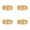 4Pcs Brass Cuff Open Rings for Men RJEW-UN0003-11G-1