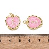 Brass & Enamel Pendants KK-CBAD360-02G-01-3