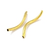 Brass Twist Tube Beads KK-B120-02D-G-2