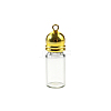 Transparent Glass Bottle Pendants PW-WG72D6E-05-1