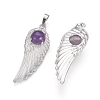 Natural Amethyst Pendants G-L512-P07-2
