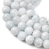 Natural Aquamarine Beads Strands G-R446-8mm-04-01-4