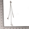 Brass with ABS Plastic Imitation Pearl Charm Ear Nuts LS-KK-G510-11P-3
