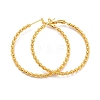 Grooved Large Ring Huggie Hoop Earrings for Women Girl KK-C224-04C-G-1