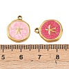 304 Stainless Steel Enamel Pendants STAS-P425-01G-02-3