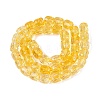 Transparent Crackle Glass Beads Strands GLAA-Q108-04A-11-2
