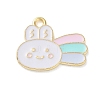 Cute Animal Alloy Enamel Pendants ENAM-U002-03A-KCG-1