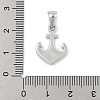 304 Stainless Steel Micro Pave Cubic Zirconia Pendants STAS-D112-03P-05-3