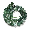Dyed Natural Banded Agate Beads Strands G-G203-08A-3