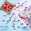 Mushroom Handmade Lampwork Beads Strands LAMP-SZ0001-25C-5