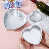 3 Bags 3 Styles Heart Aluminium Alloy Cake Mold Rings AJEW-DC0002-06-3